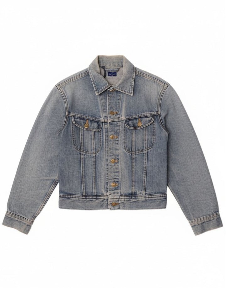 Lee Womens Crop Denim Jacket Reino Unido 12 Azul Médio