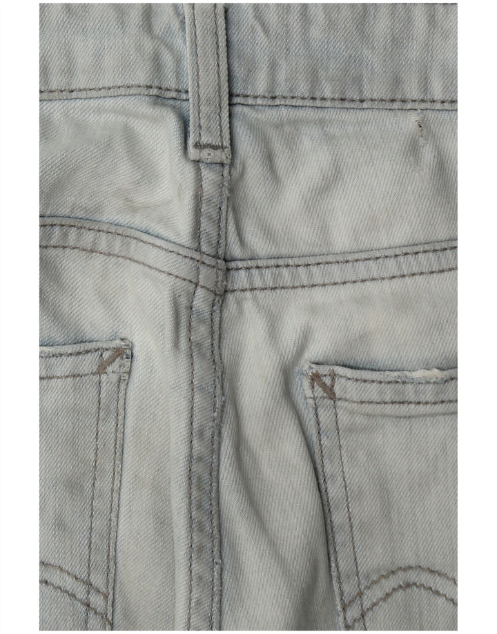 Bermuda jeans feminina CARHARTT W27 pequeno algodão azul