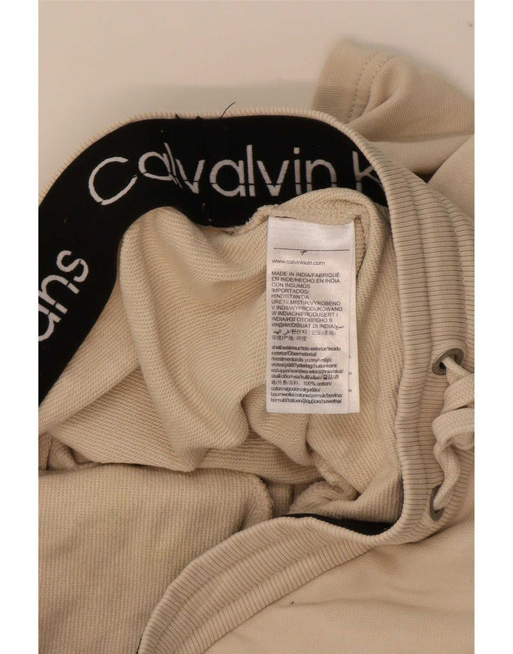 Calvin Klein Mens Cargo Sport Shorts Pequeno Algodão Off White