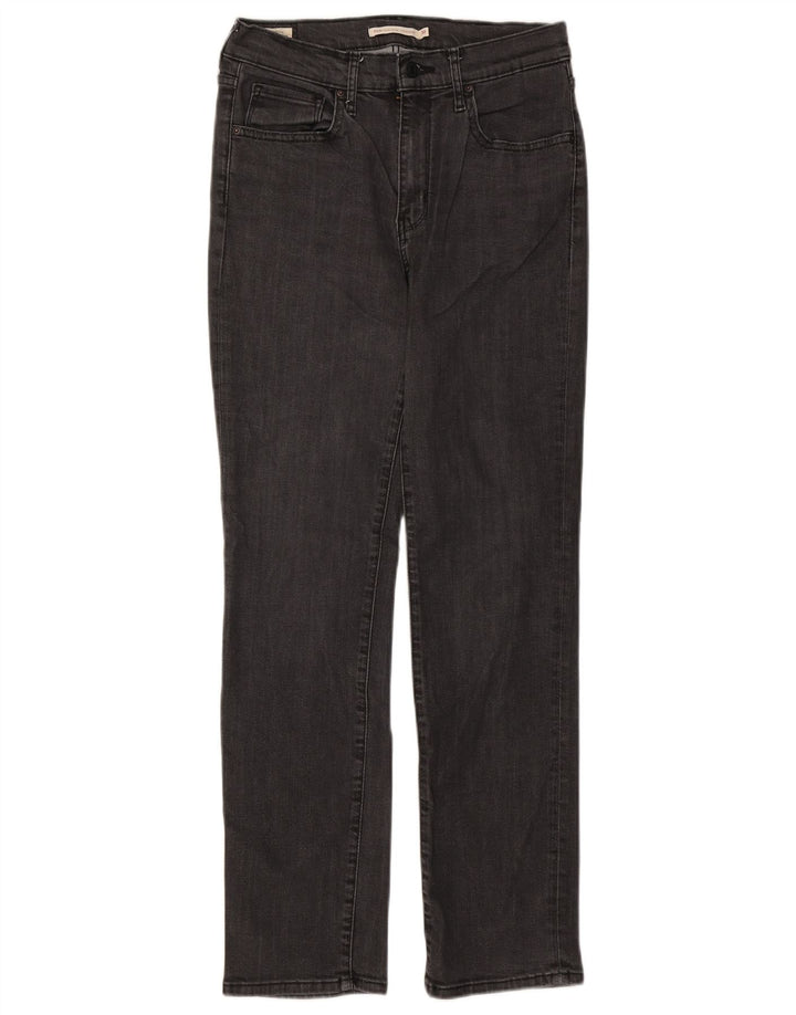 Calça jeans feminina Levi's 724 High Rise Straight W30 L30 cinza