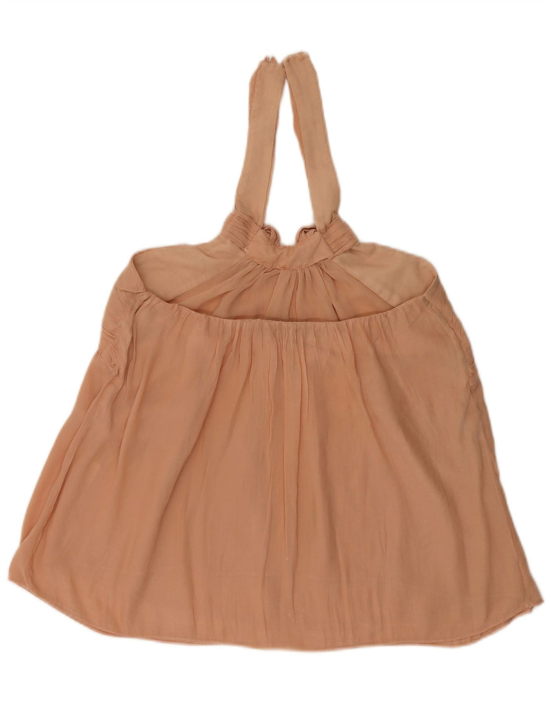 Top feminino Zara Halter UK 12 rosa médio