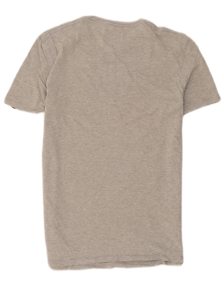 Camiseta masculina Levi's Top pequeno algodão manchado cinza