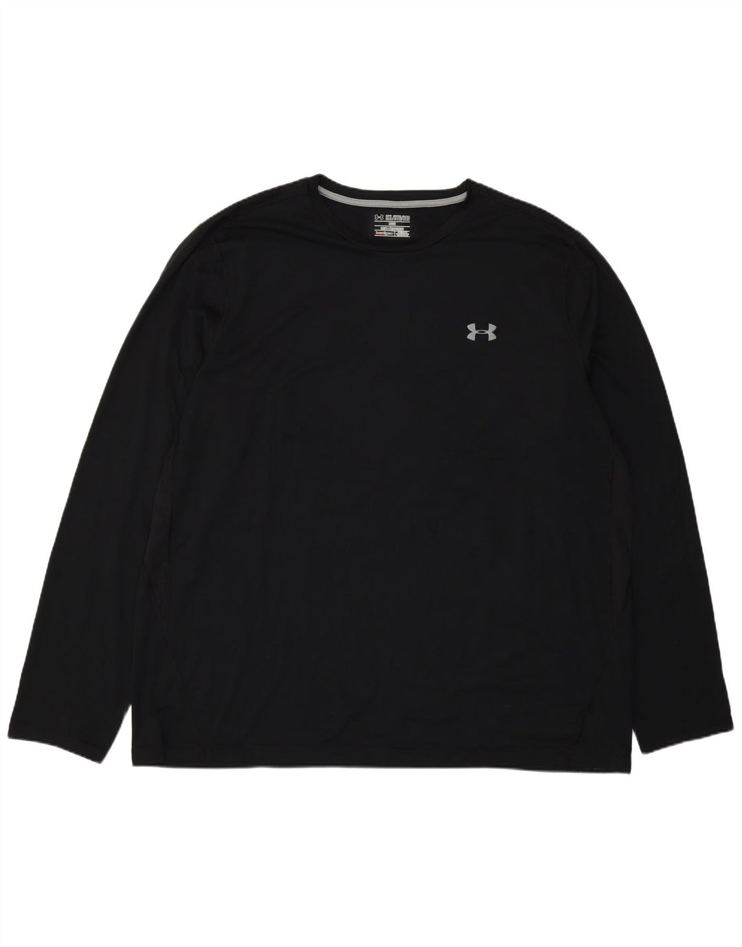 Under Armour Masculino Heat Gear Top Manga Longa 3XL Poliéster Preto