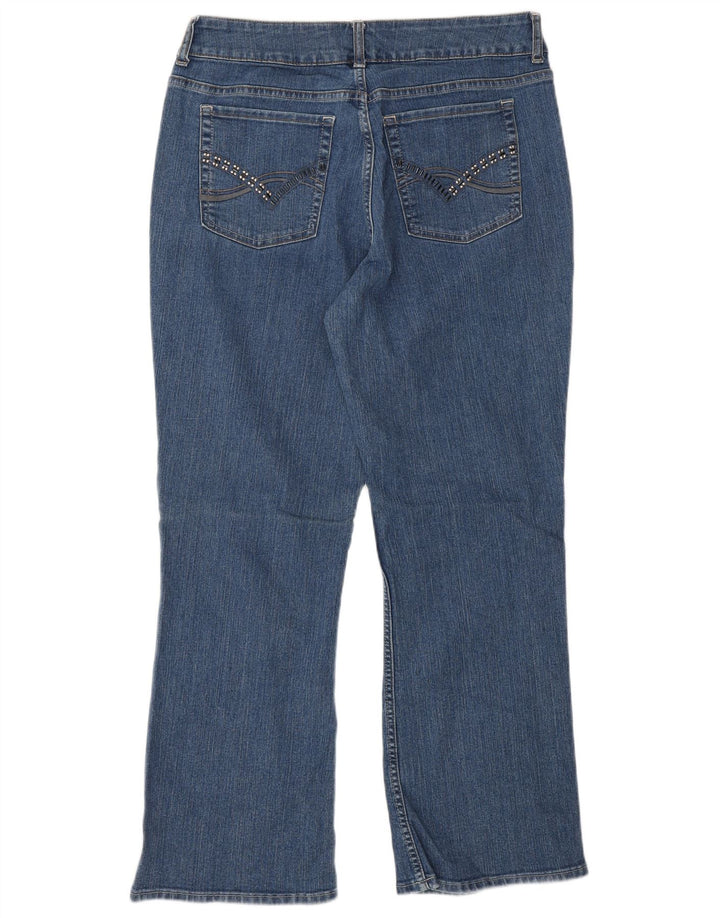 Lee Womens Riders Bootcut Jeans US 12 Grande W34 L28 Azul Algodão