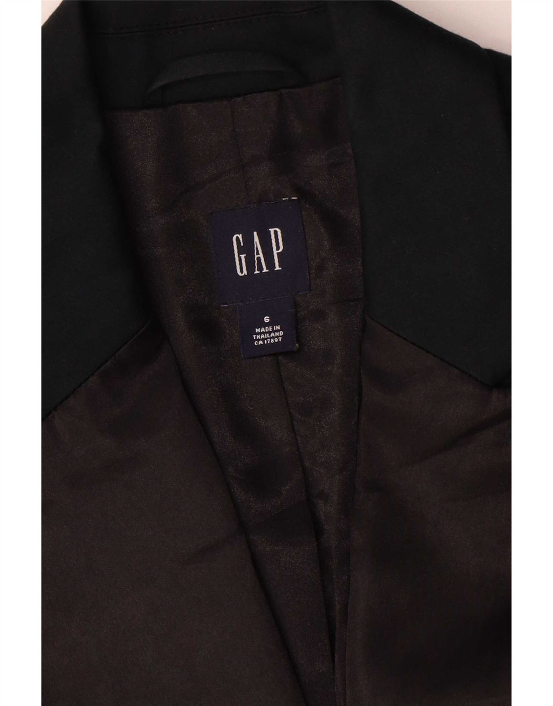 Jaqueta blazer feminina Gap com 1 botão EUA 6 algodão azul marinho médio