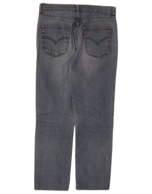 Jeans retos femininos Levi's W30 L25 algodão azul