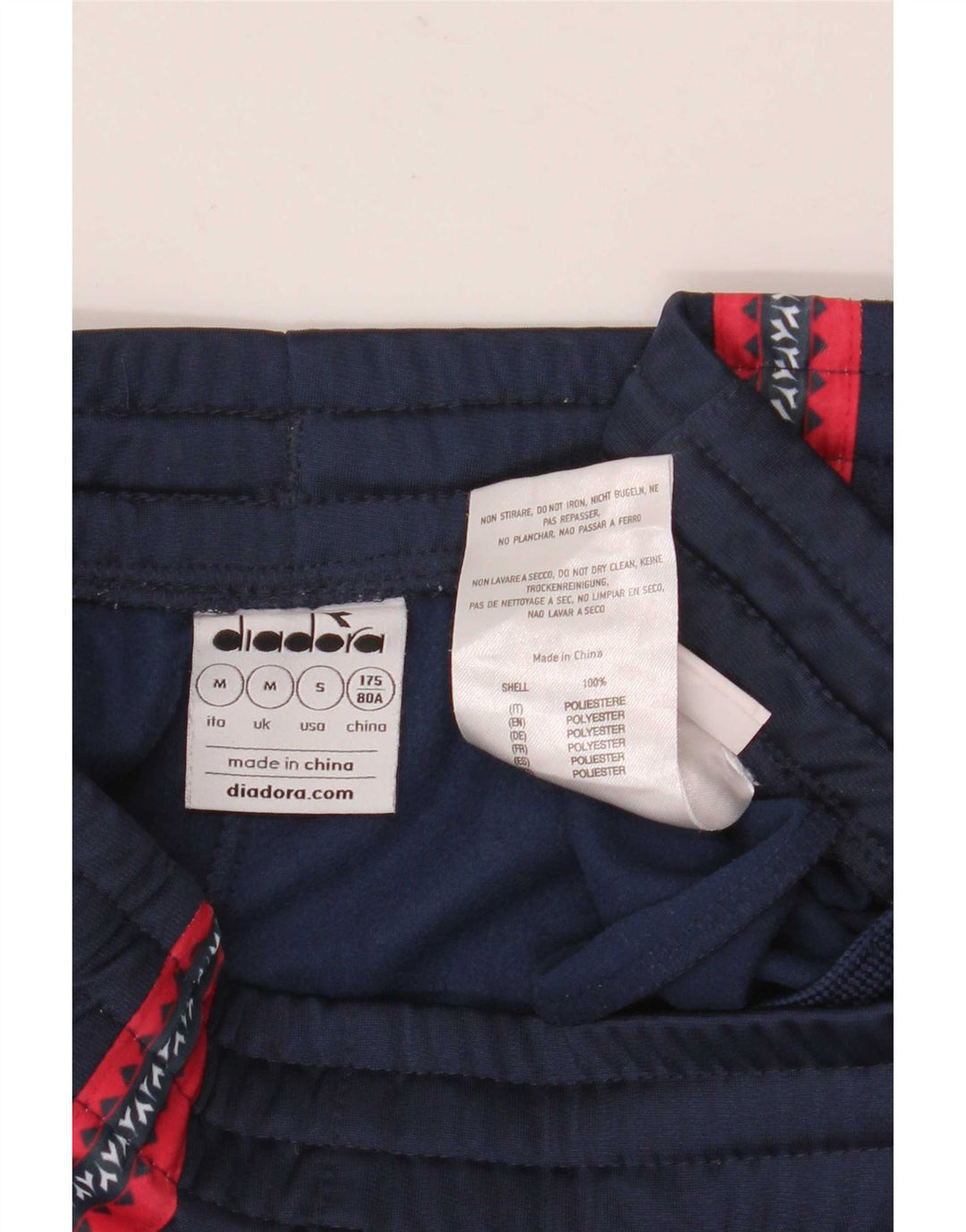 Calça de treino masculina Diadora Joggers médio azul marinho Colourblock