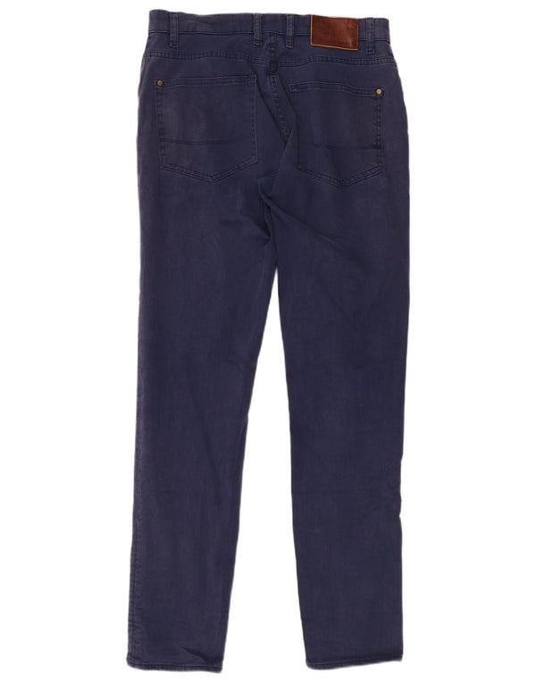 Calça masculina skinny casual Ted Baker W30 L30 algodão azul