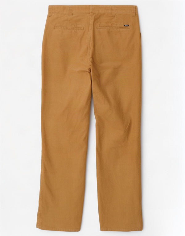 Calça masculina reta de veludo Tommy Hilfiger W34 L32 algodão bege