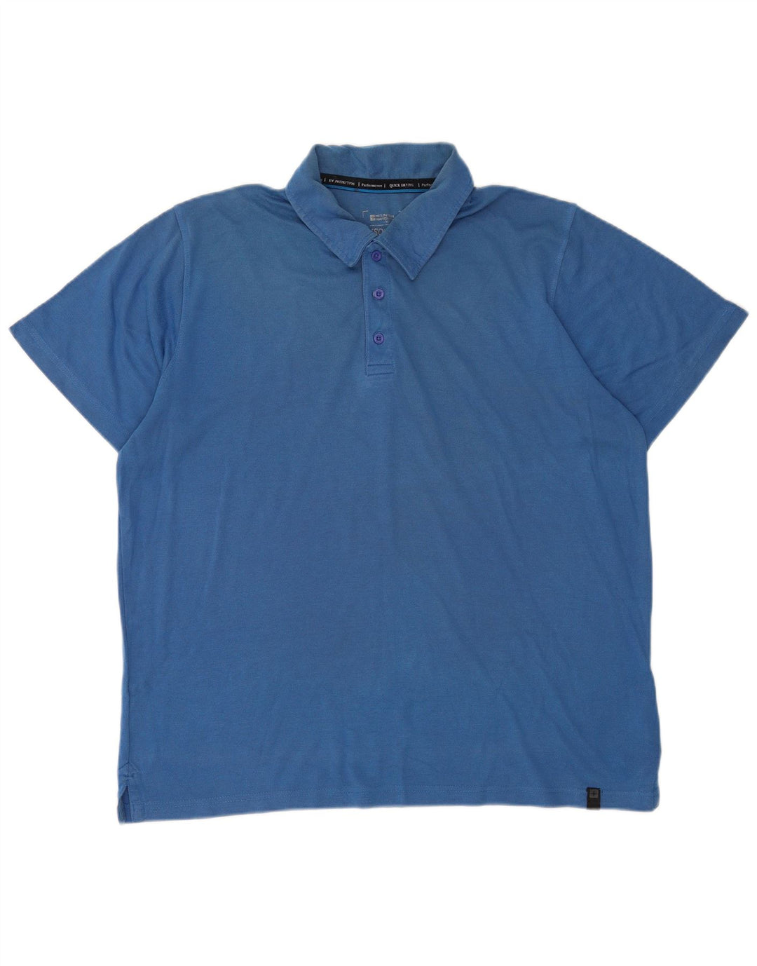 Camisa polo masculina IsoCool Mountain Warehouse XL algodão azul