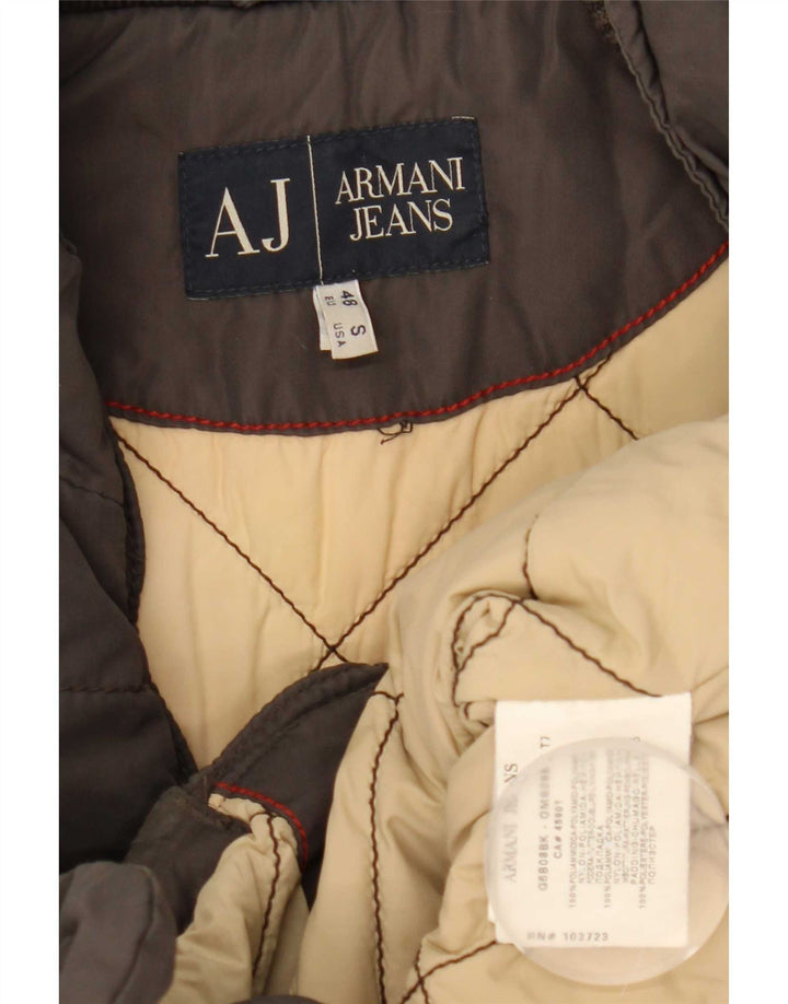 Jaqueta acolchoada masculina Armani Jeans EU 48 poliamida cinza médio