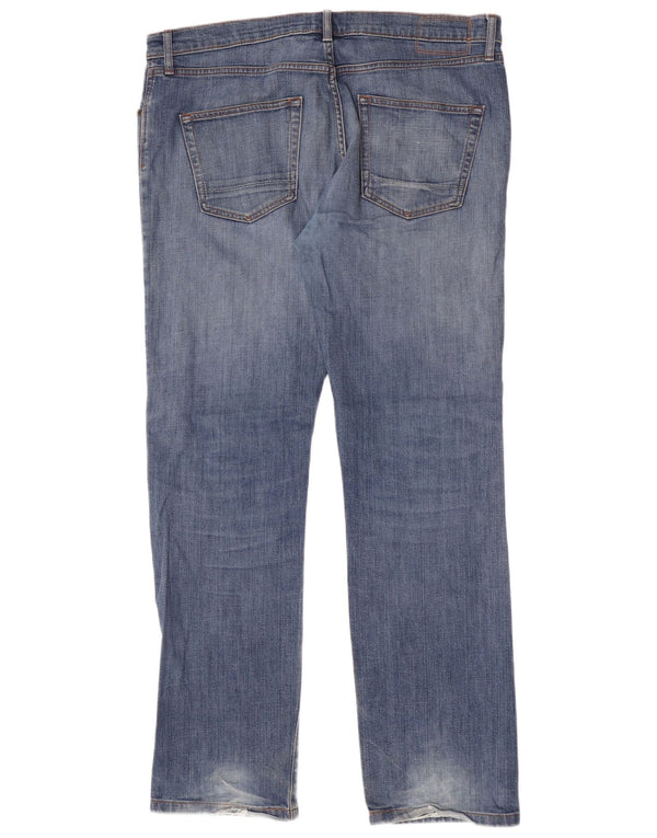 Jeans retos masculinos Marks & Spencer W36 L33 algodão azul