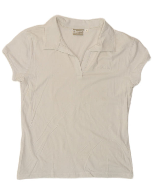 Camisa polo feminina Kappa UK 18 XL branca