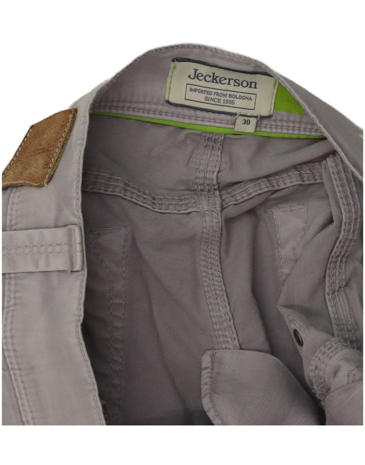 Calça feminina casual justa JECKERSON W30 L32 cinza