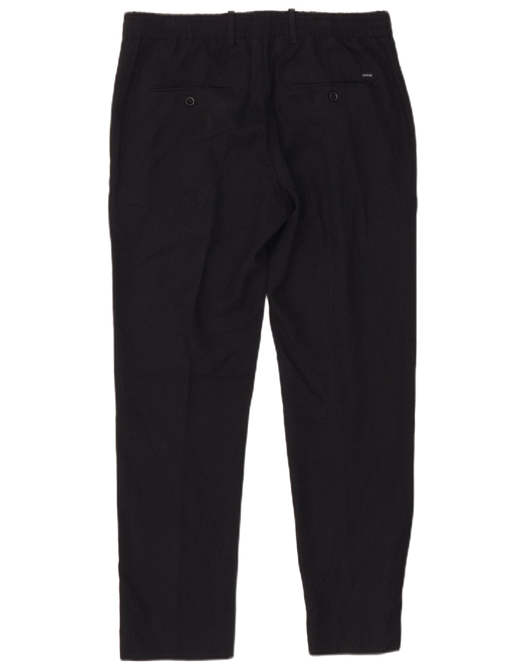 Calça casual slim masculina SCOTCH & SODA W31 L29 poliéster preto
