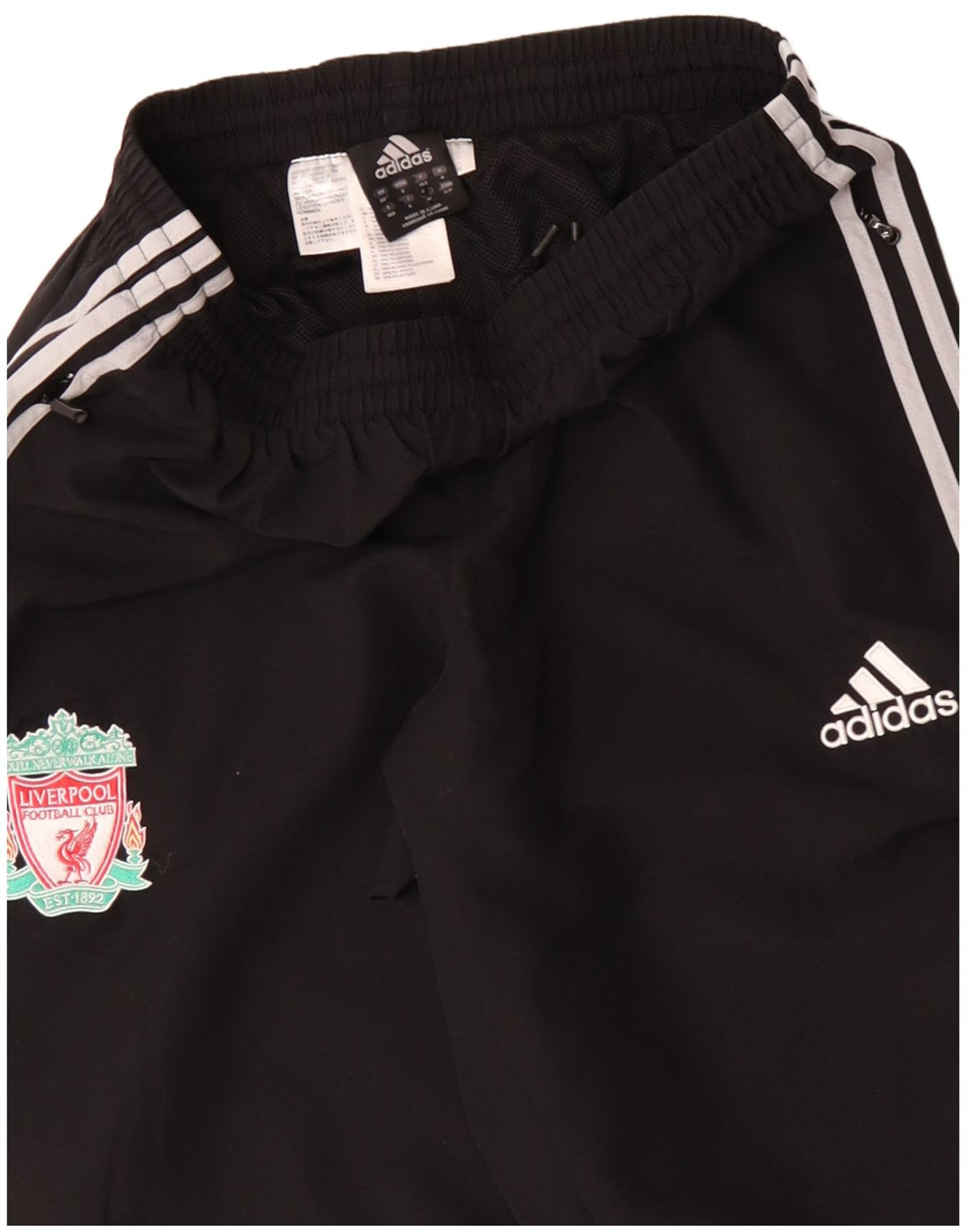 Calça Adidas Mens Liverpool Treino Joggers Médio Preto Poliéster