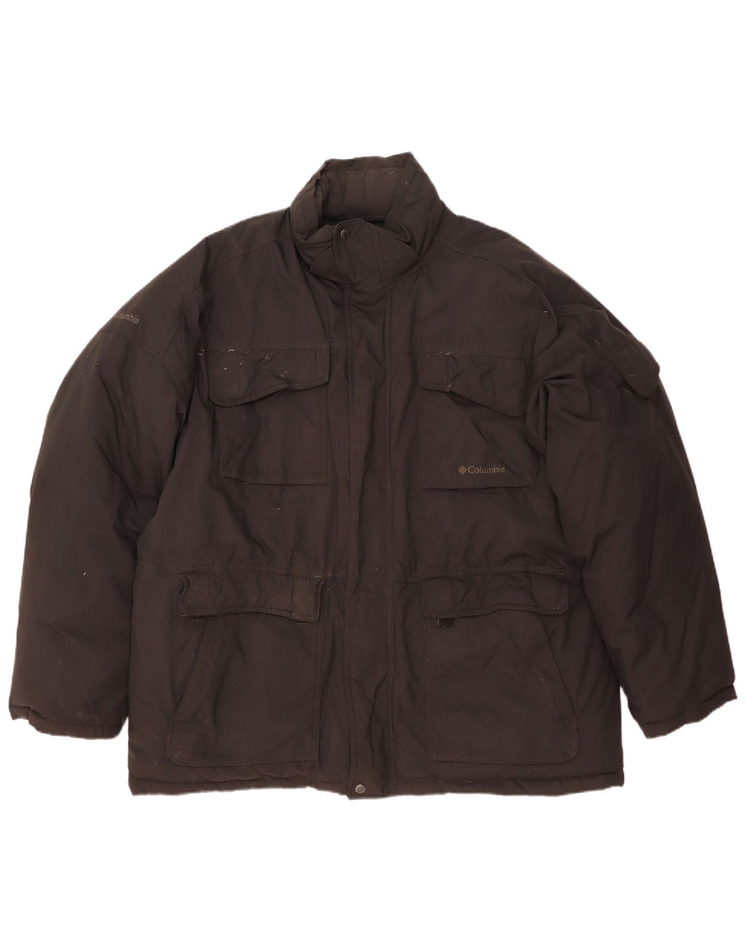 Jaqueta Columbia Masculina Acolchoada UK 42 XL Preto Nylon