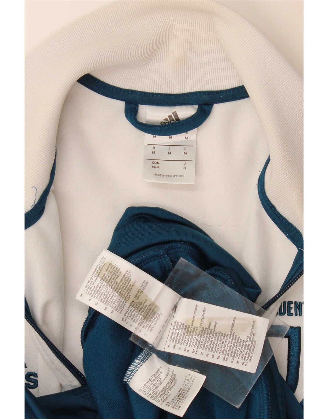 Adidas Mens Juventus Tracksuit Top Jacket Médio Azul Marinho Colorblock