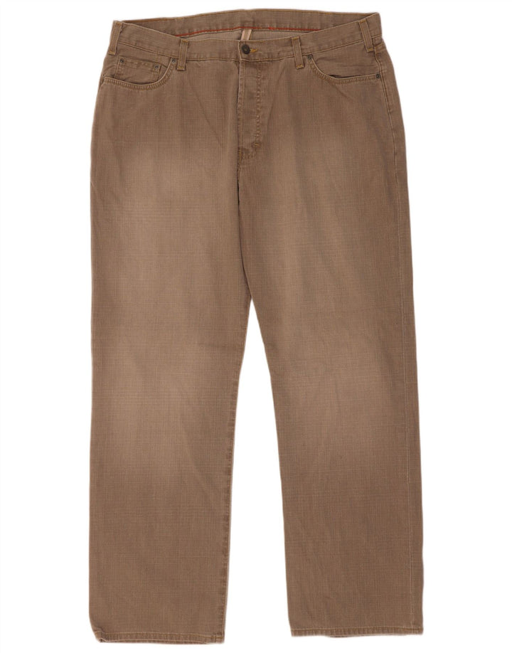 Jeans retos masculinos Marks & Spencer W40 L33 algodão cáqui