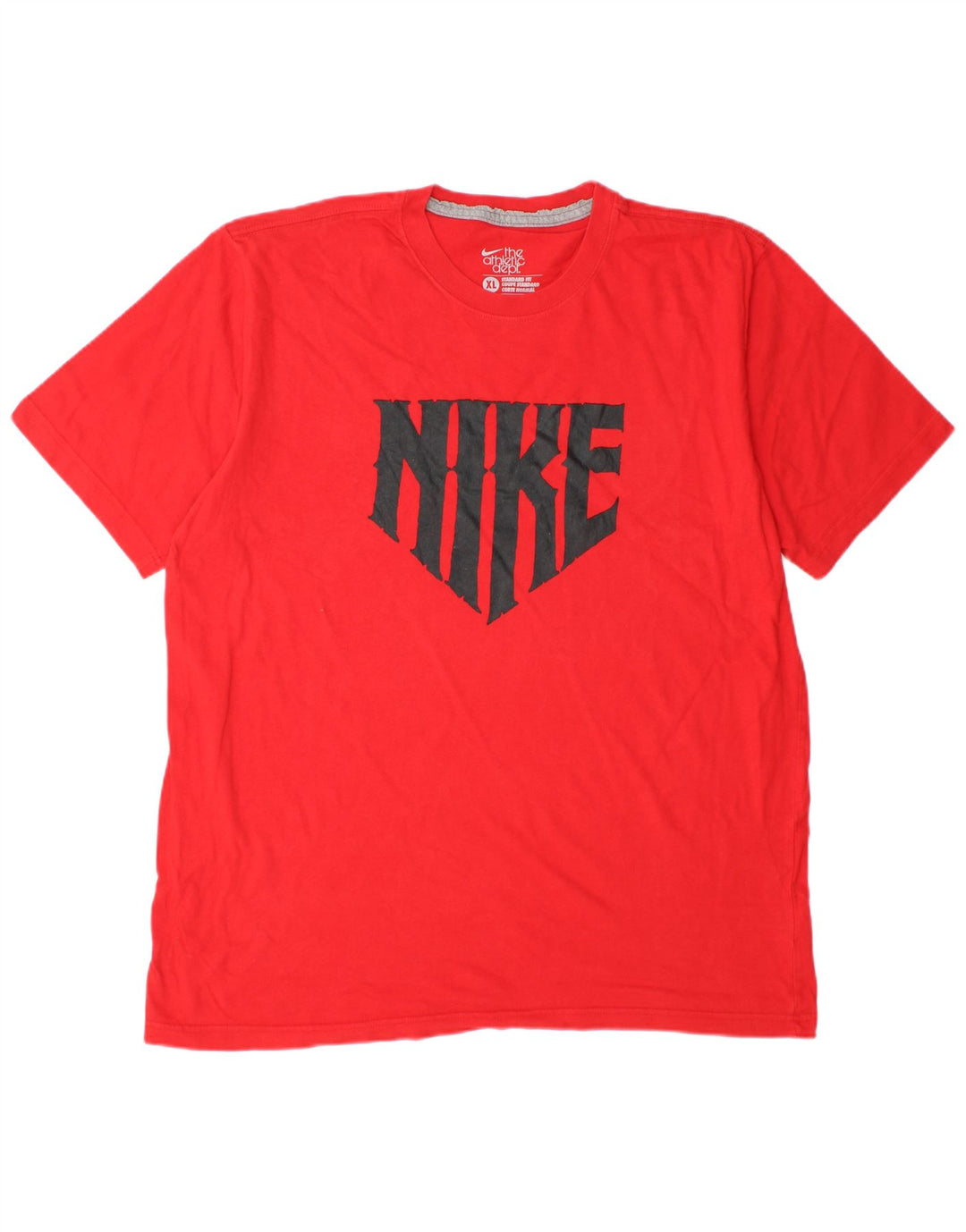Camiseta masculina NIKE Coupe Standard Fit Graphic Top XL Vermelho Algodão