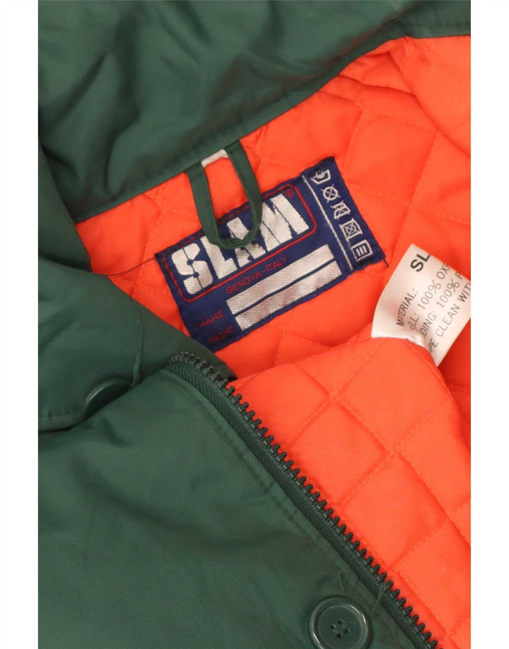 Casaco acolchoado masculino Slam UK 38 nylon verde médio
