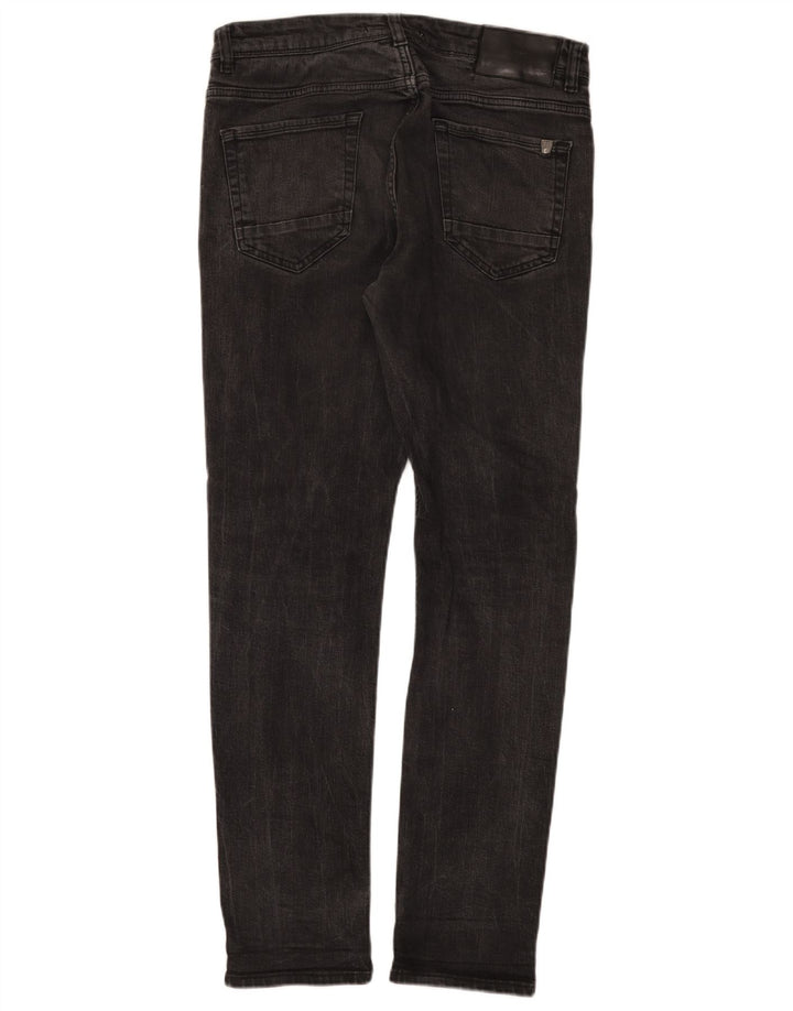 Zara Mens Slim Jeans EU 42 Grande W32 L31 Algodão Preto