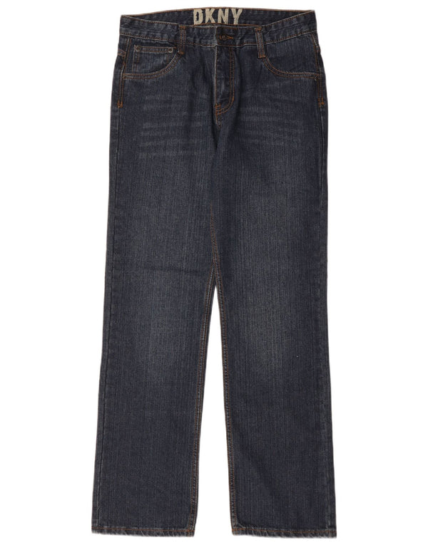 Dkny Boys Straight Jeans 15-16 Anos W32 L31 Azul Marinho Algodão