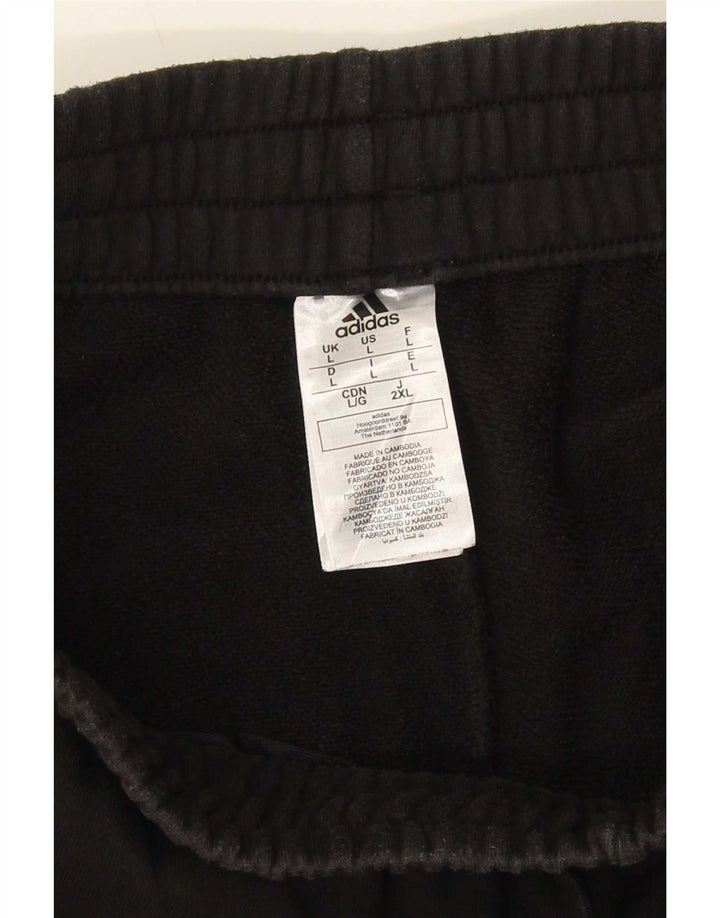 Adidas Mens Sport Shorts Grande Algodão Preto