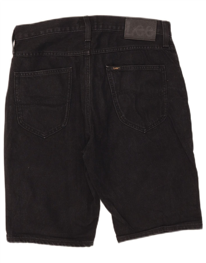 Shorts jeans masculino Lee W30 algodão preto médio