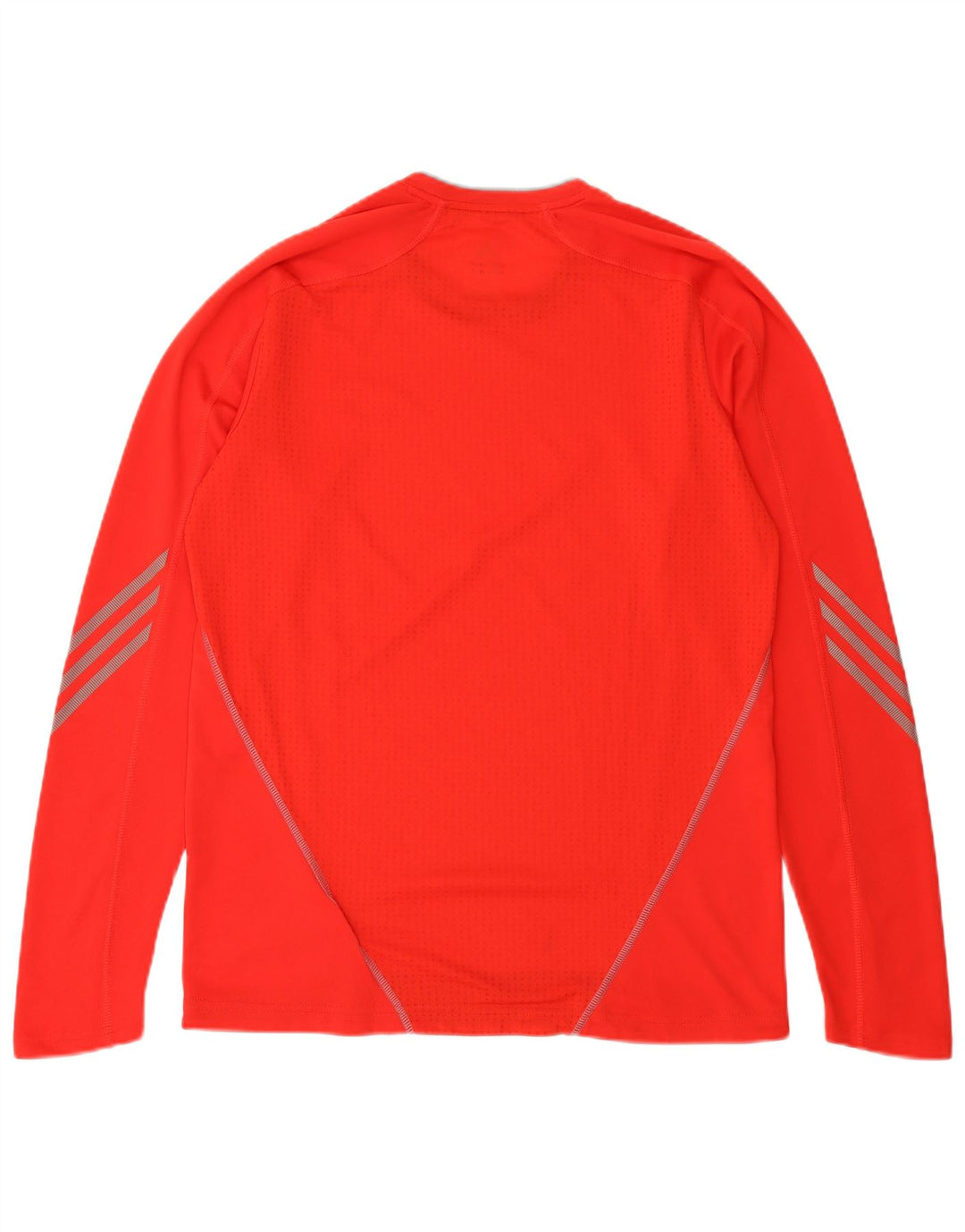 ADIDAS Mens Climalite Top Manga Longa Médio Poliéster Vermelho