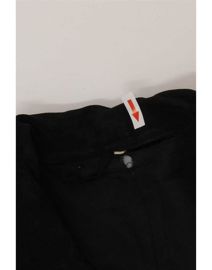 Gimo's Sobretudo de camurça feminino IT 46 grande preto