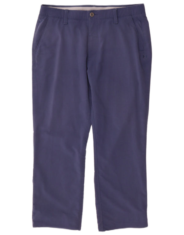 Calça Chino Masculina Under Armour Straight W36 L30 Azul Marinho Nylon