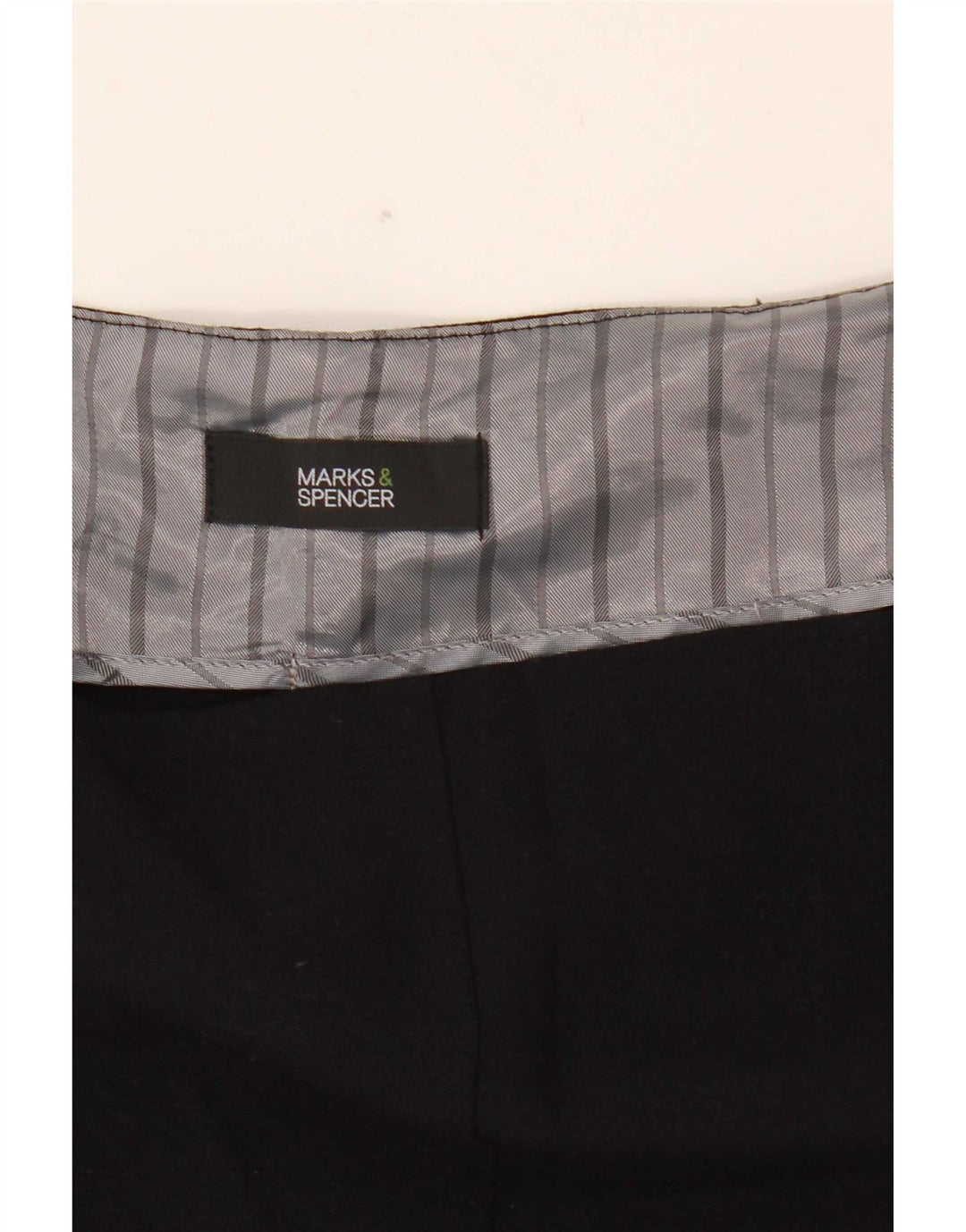 Calça feminina reta casual Marks & Spencer W40 L27 preta