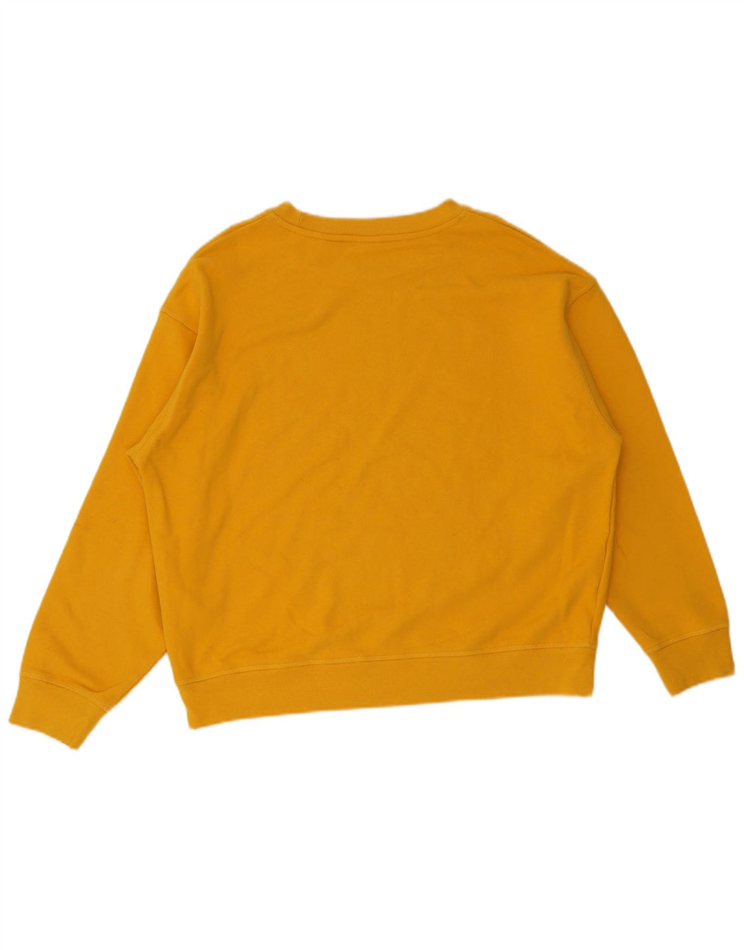 Suéter gráfico feminino Levi's UK 16 grande algodão amarelo