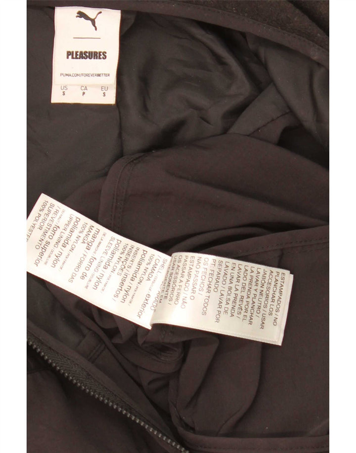 Puma Mens Pleasures Graphic Tracksuit Top Jaqueta Pequena Preto Nylon