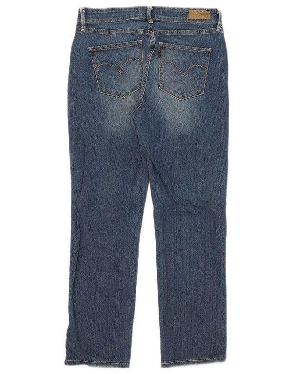 Jeans feminino Levi's Demi Curve Classic Fit Slim recortado W28 L25 algodão azul