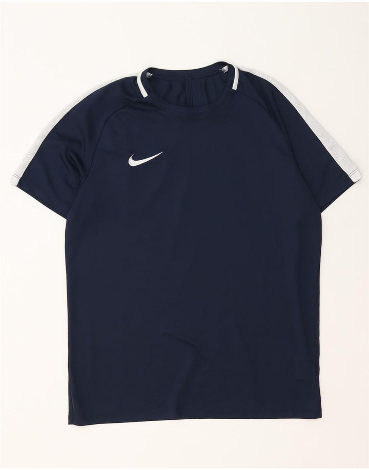 Camiseta Nike Masculina Dri Fit Top Grande Azul Marinho Colourblock Poliéster
