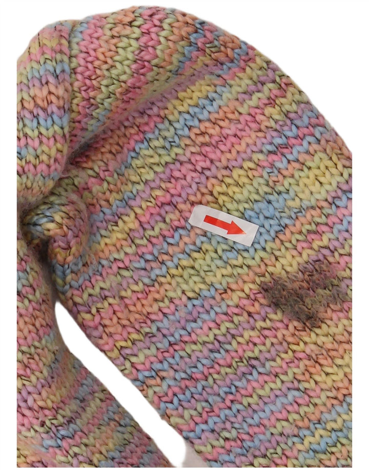Suéter feminino Topshop com gola canoa Reino Unido 8 pequeno geométrico multicolorido