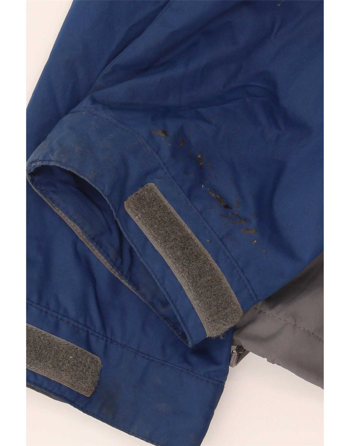 Poliéster cinzento de Colourblock do Reino Unido 42 XL do revestimento de chuva dos homens gordos da cara