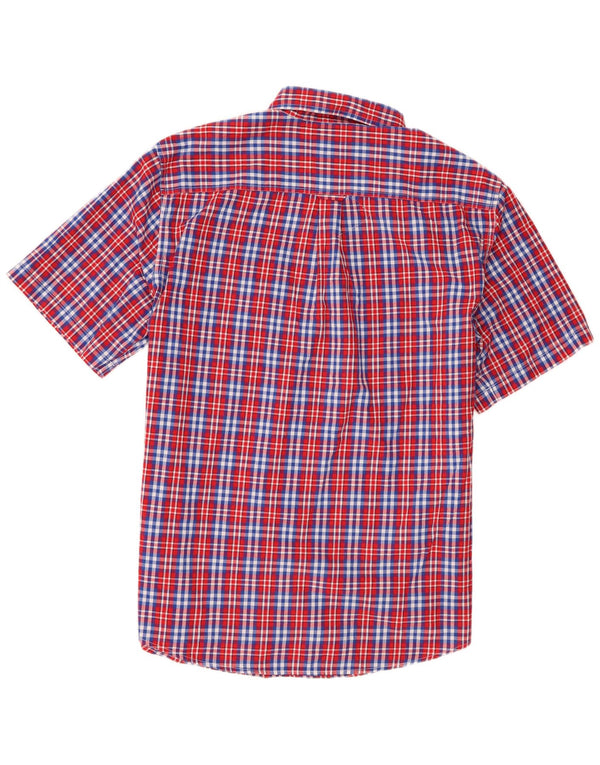 Camisa masculina de manga curta Chaps XL algodão xadrez multicolorido