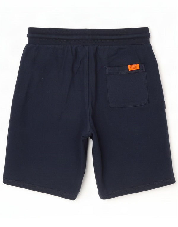 Superdry Mens Sport Shorts Large Navy Blue Cotton