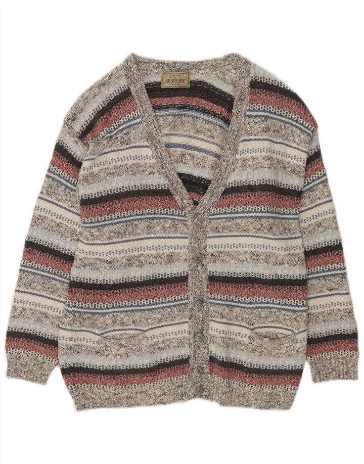 Suspence Suéter Cardigan Masculino IT 50 Médio Listrado Multicolorido