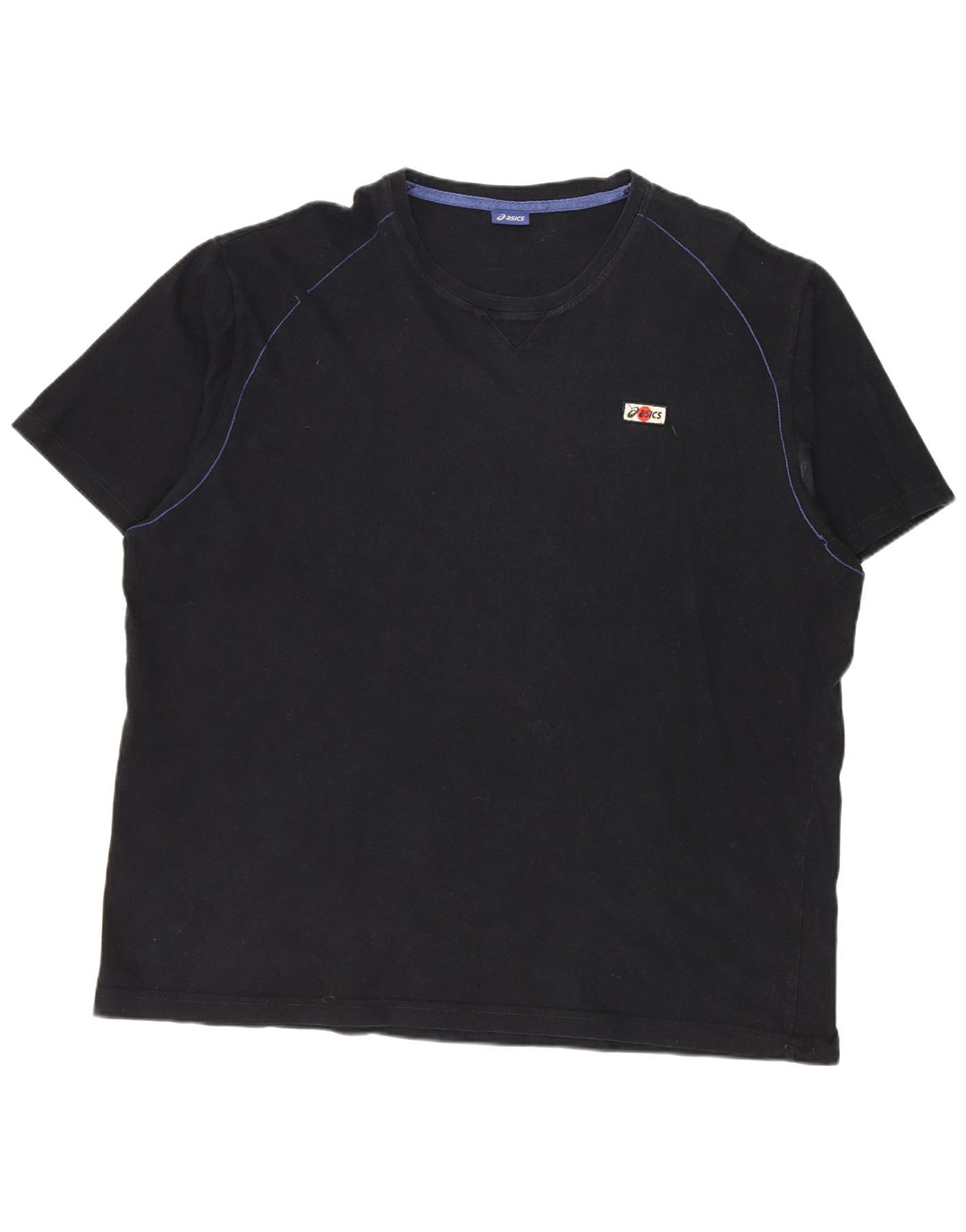 Camiseta masculina Asics Top 3XL algodão preto