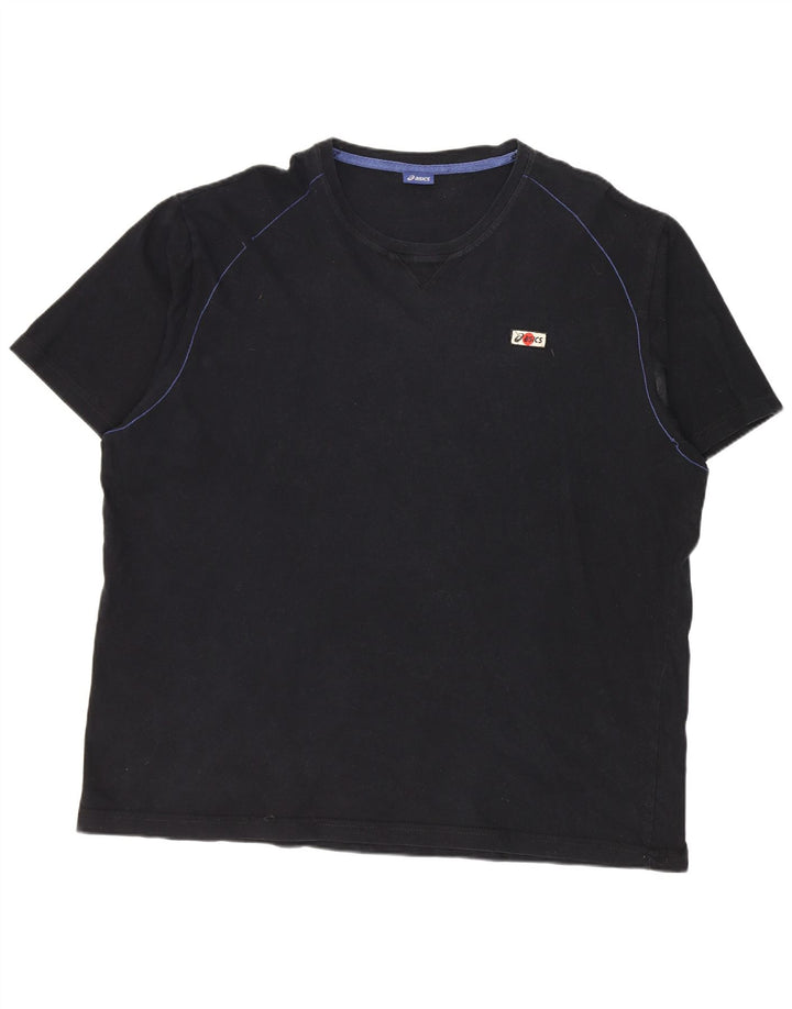 Camiseta masculina Asics Top 3XL algodão preto