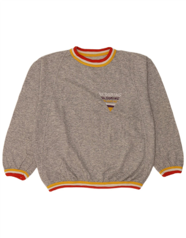 Blooming moletom feminino jumper UK 14 cinza médio