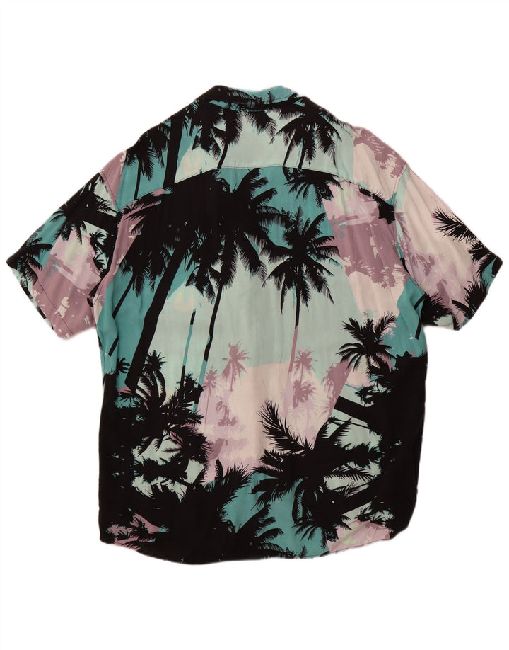 Camisa masculina de manga curta Jack & Jones XL multicolorida floral havaiana