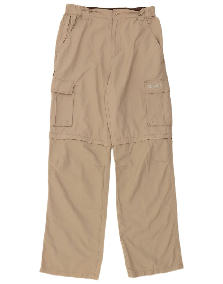 Calça cargo feminina reta Mountain Warehouse W30 L31 nylon bege