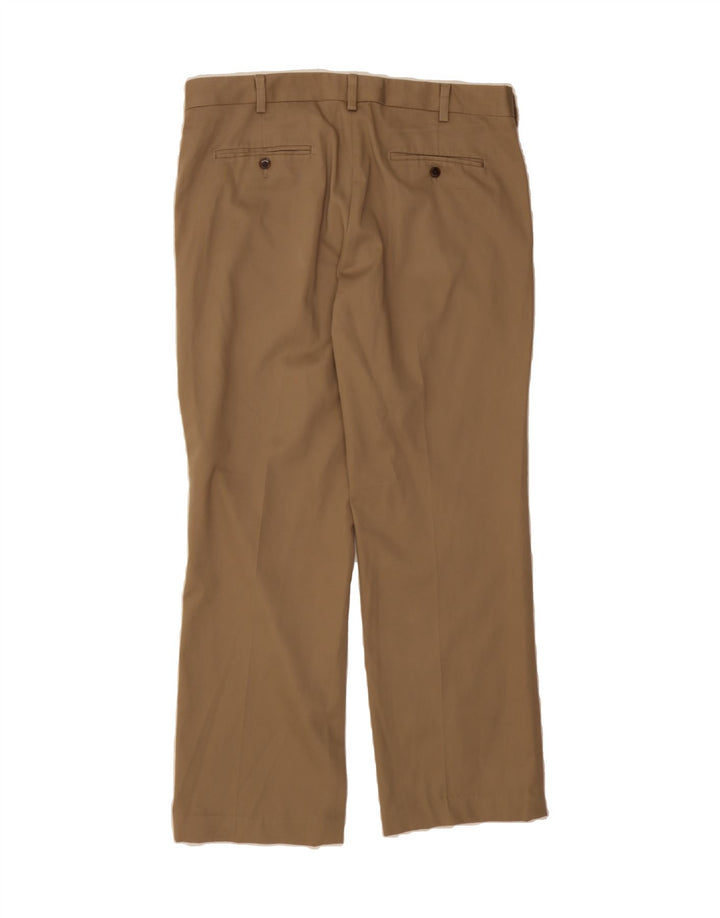 EDDIE BAUER Mens Classic Fit Straight Chino Trousers W36 L31 Beige Cotton Vintage Eddie Bauer and Second-Hand Eddie Bauer from Messina Hembry 