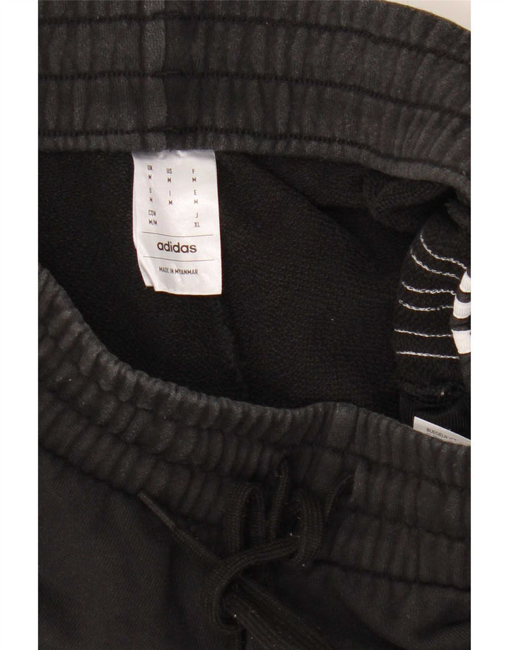 Shorts esportivos masculinos Adidas 13-14 anos médio preto algodão