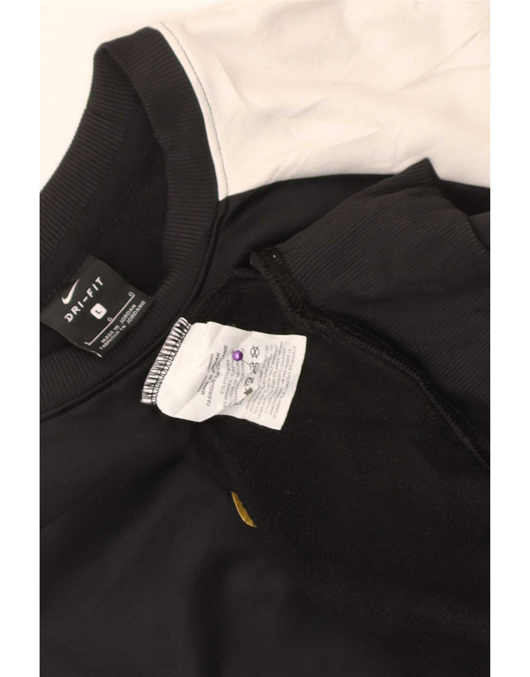 Moletom Nike Masculino Dri Fit Jumper Grande Preto Colorblock Poliéster